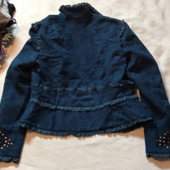 Stunning navy blue designer lightweight jacket - Picture 4 of 6